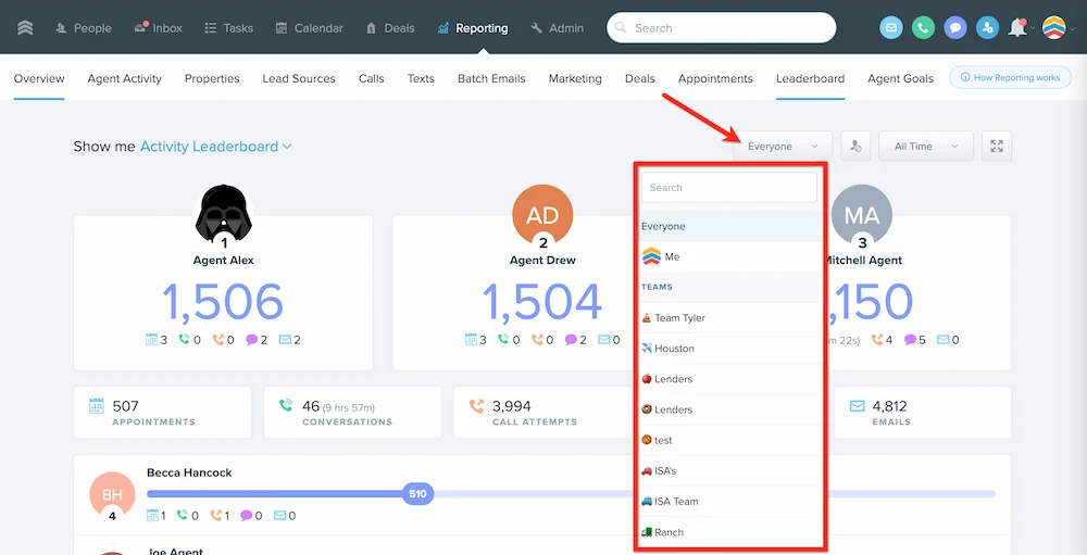 Follow Up Boss AI CRM lead scoring automated follow up pipeline real estate agent 2026